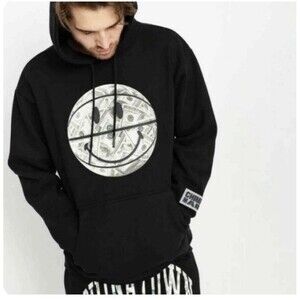 CHINATOWN‎ MARKET Money ball graphic hooded sweatshirt black men’s XXL